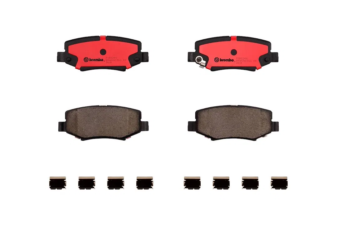P18024N – BREMBO Brake Pad, FMSI Number D1274-8390 Ceramic Set Of 4 With Hardware